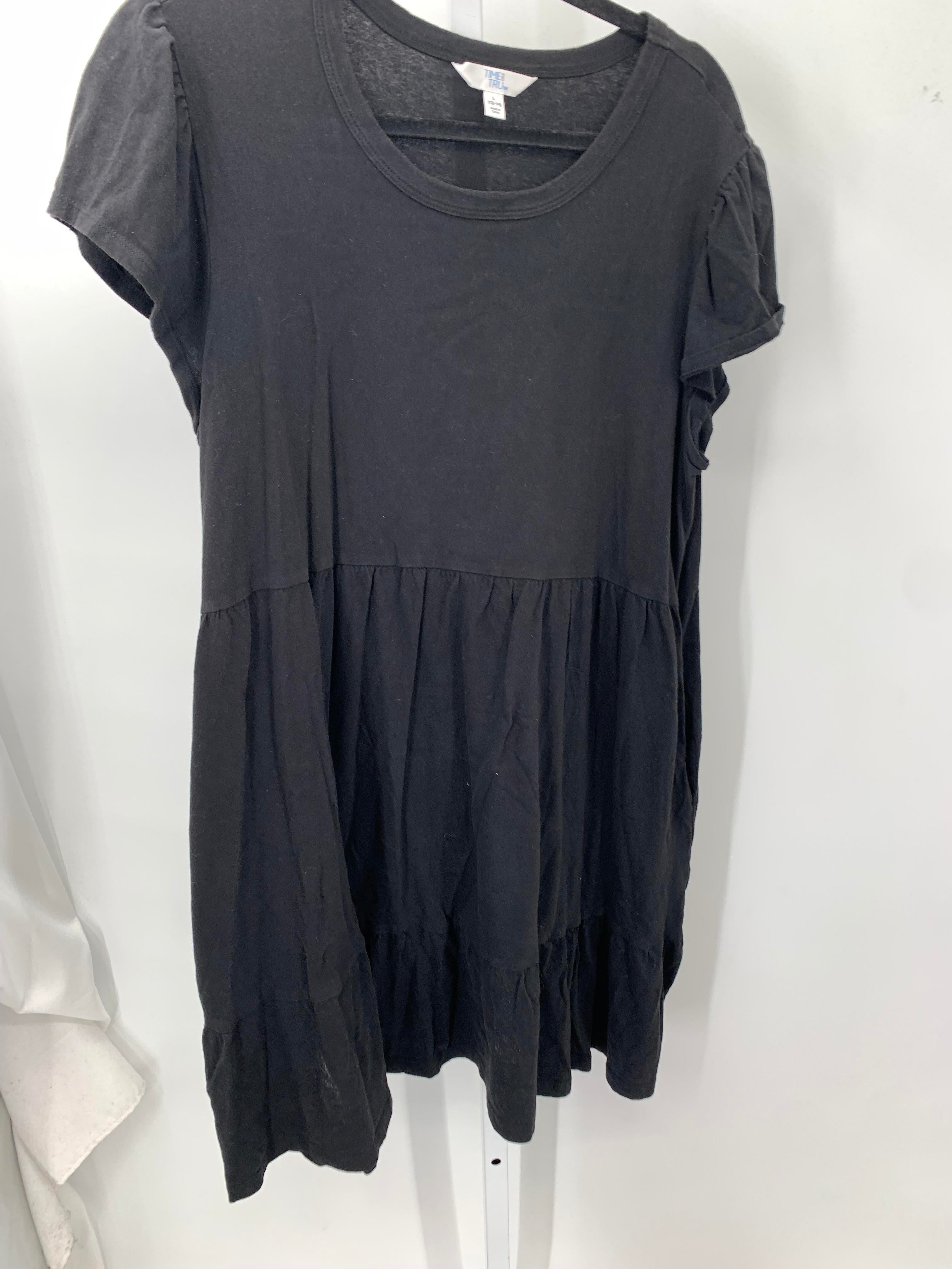Time and Tru Size Large Misses Short Sleeve Dress
