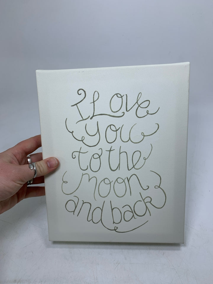 SMALL I LOVE YOU TO THE CANVAS.