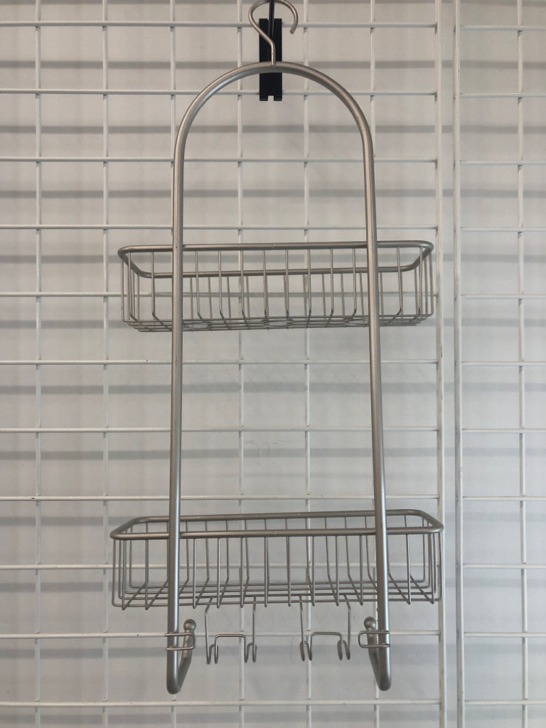 2-SHELF METAL SHOWER CADDY.