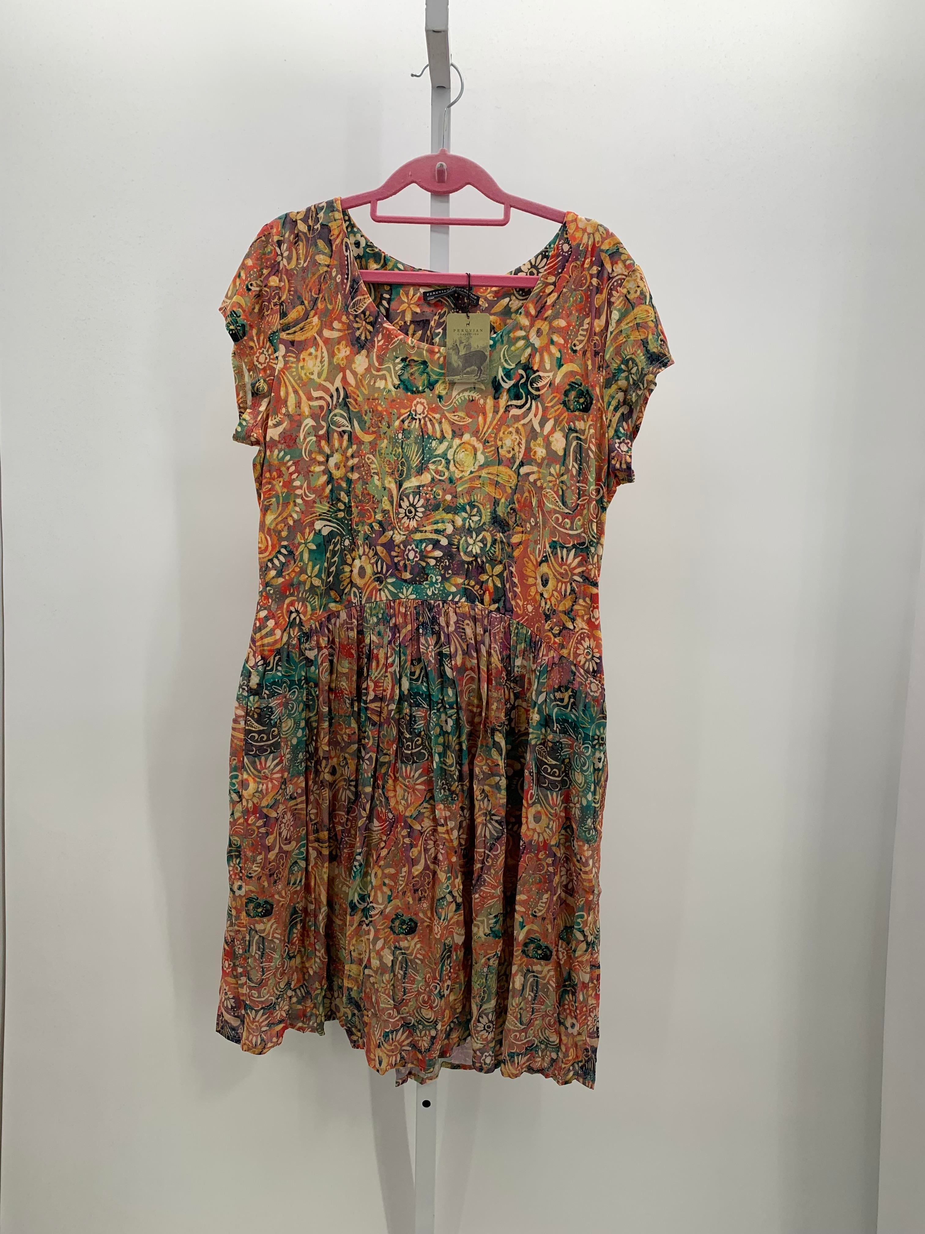 Size Large Misses Short Sleeve Dress