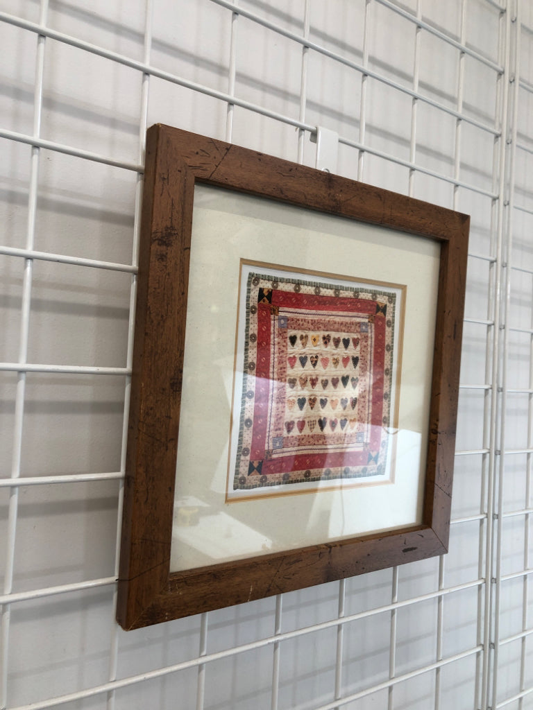 FRAMED QUILT PRINT.