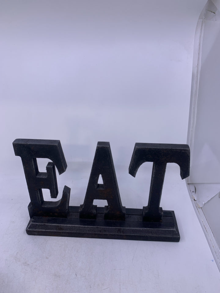 BLACK RUSTIC EAT SIGN 8 "h X 11.
