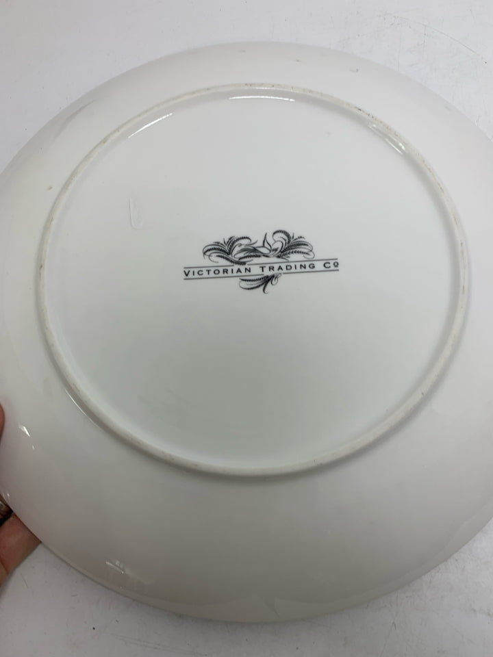 WHITE PLATTER W/ WITCHES VICTORIAN TRADING.