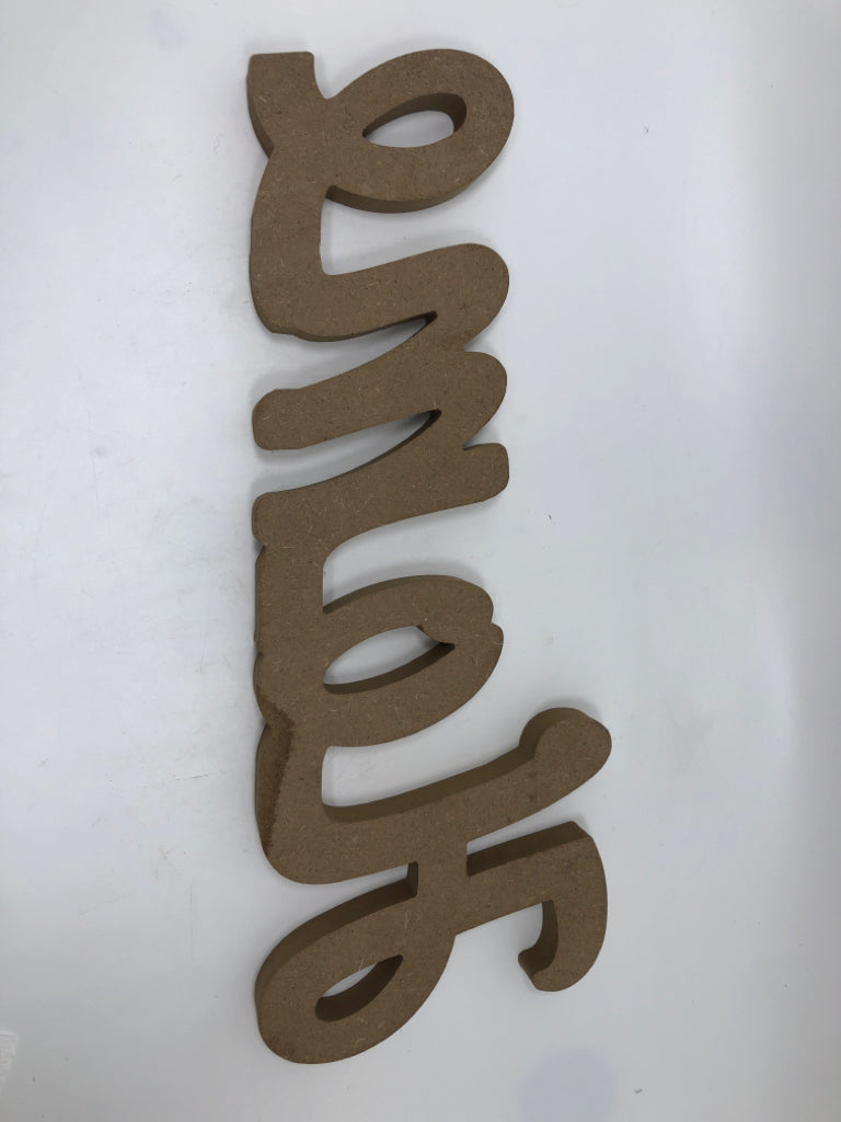 WOODEN "HOME" SIGN.