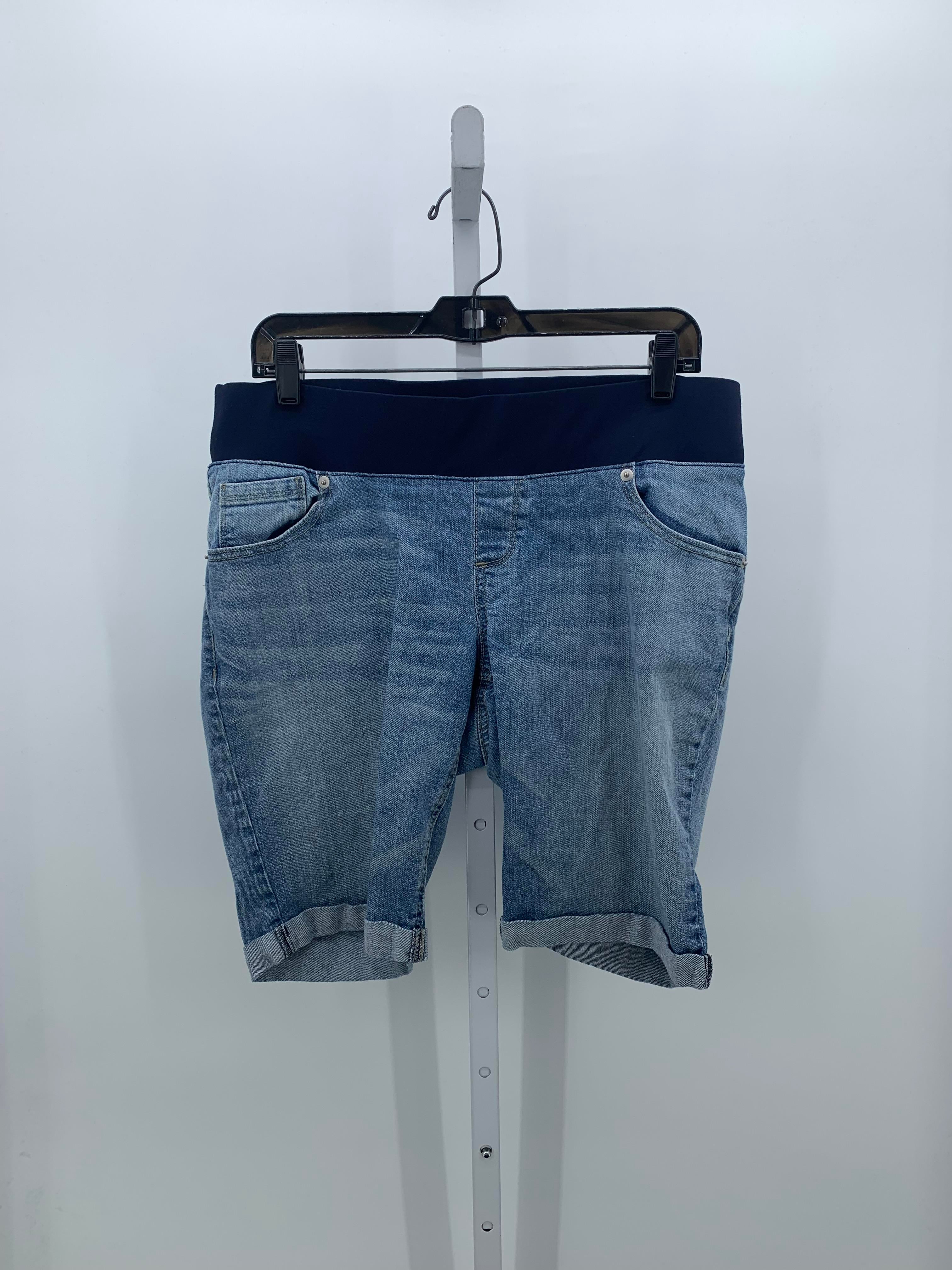 Great Expectations Denim Size Large Maternity Shorts