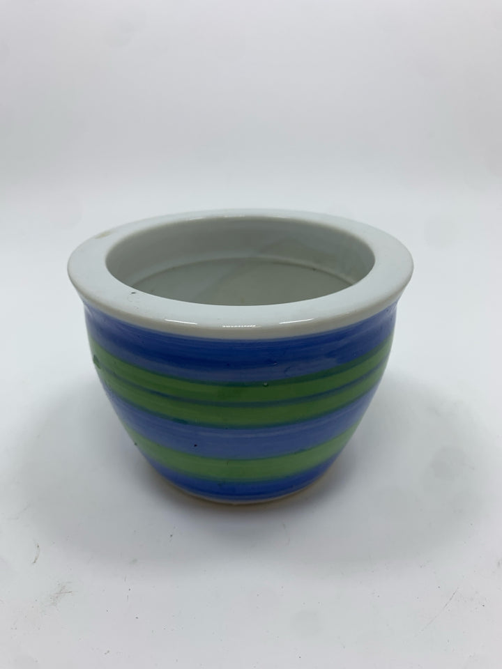 BLUE/GREEN MINI POT.
