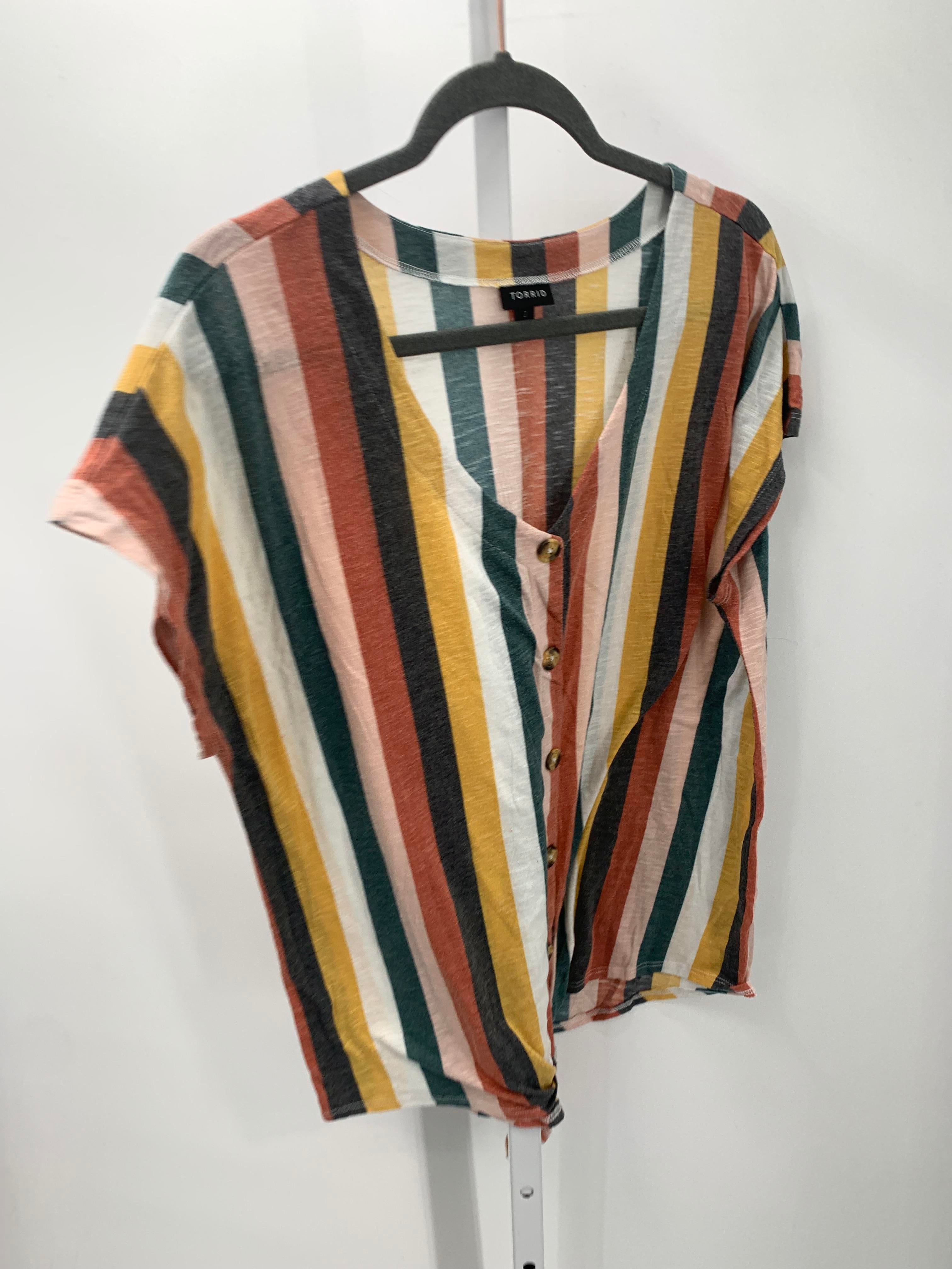 Torrid Size 2X Womens Short Sleeve Shirt