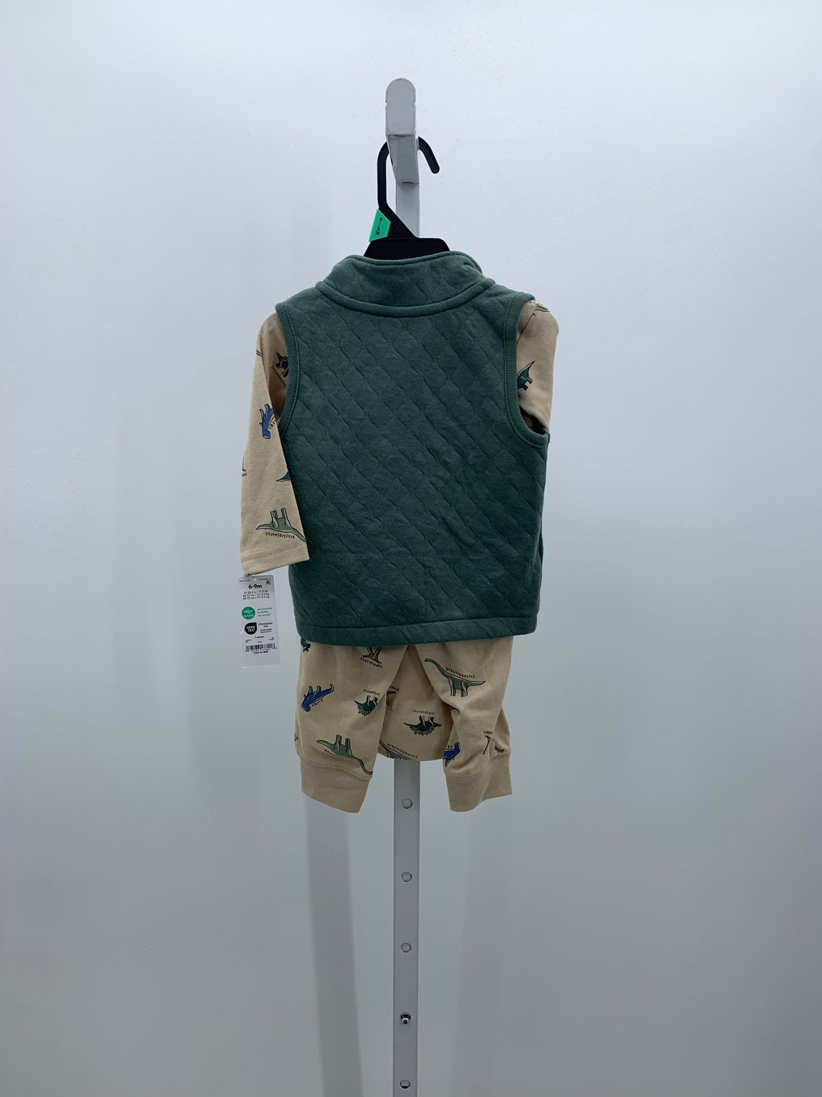 NEW GREEN VEST DINOS SHIRT AND PANST