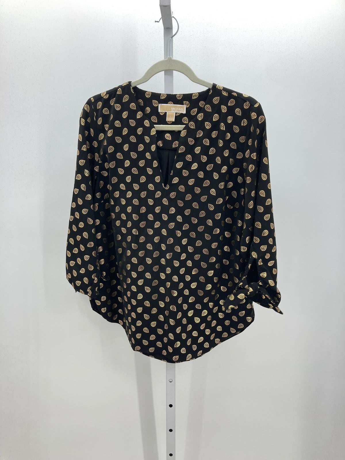 Michael Kors Size Large Misses 3/4 Sleeve Shirt