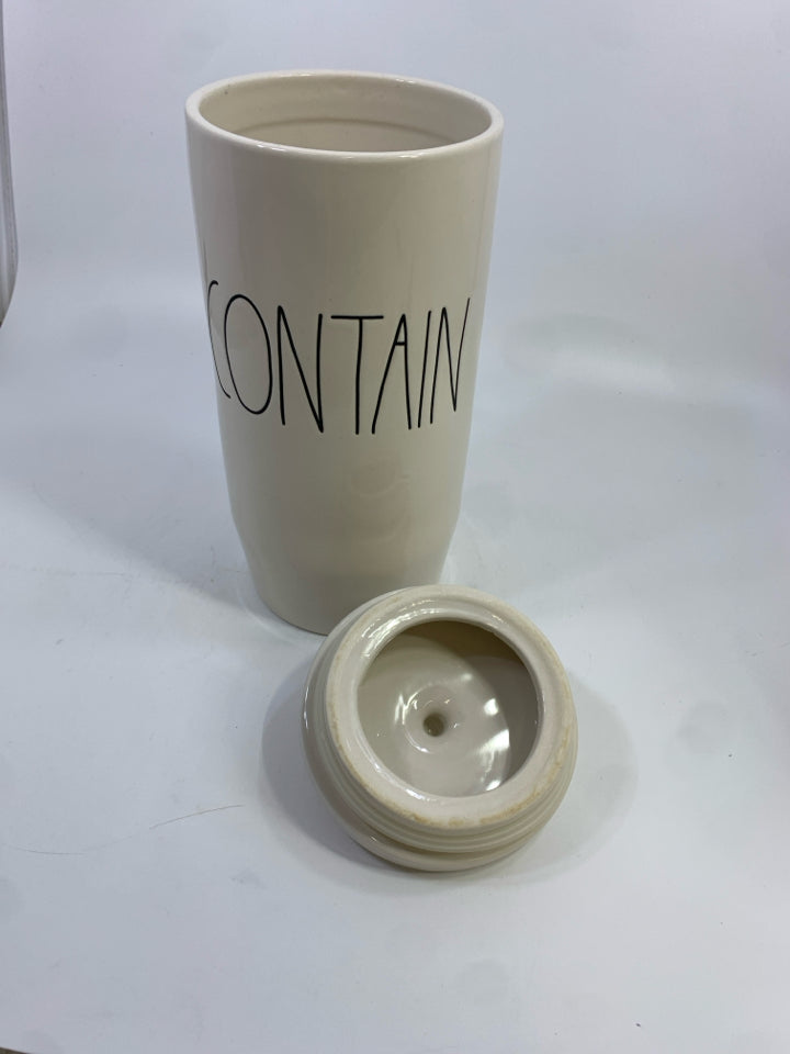 "CONTAIN" CANISTER W/LID.