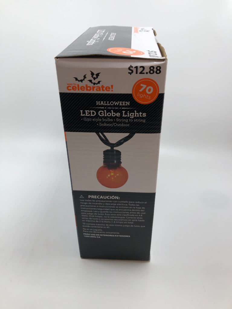 ORANGE LED LIGHTS IN BOX.