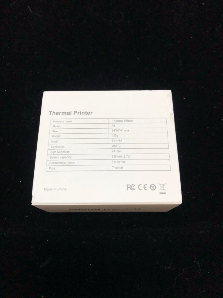 NIB PORTABLE THERMAL PRINTER HD 203DPI