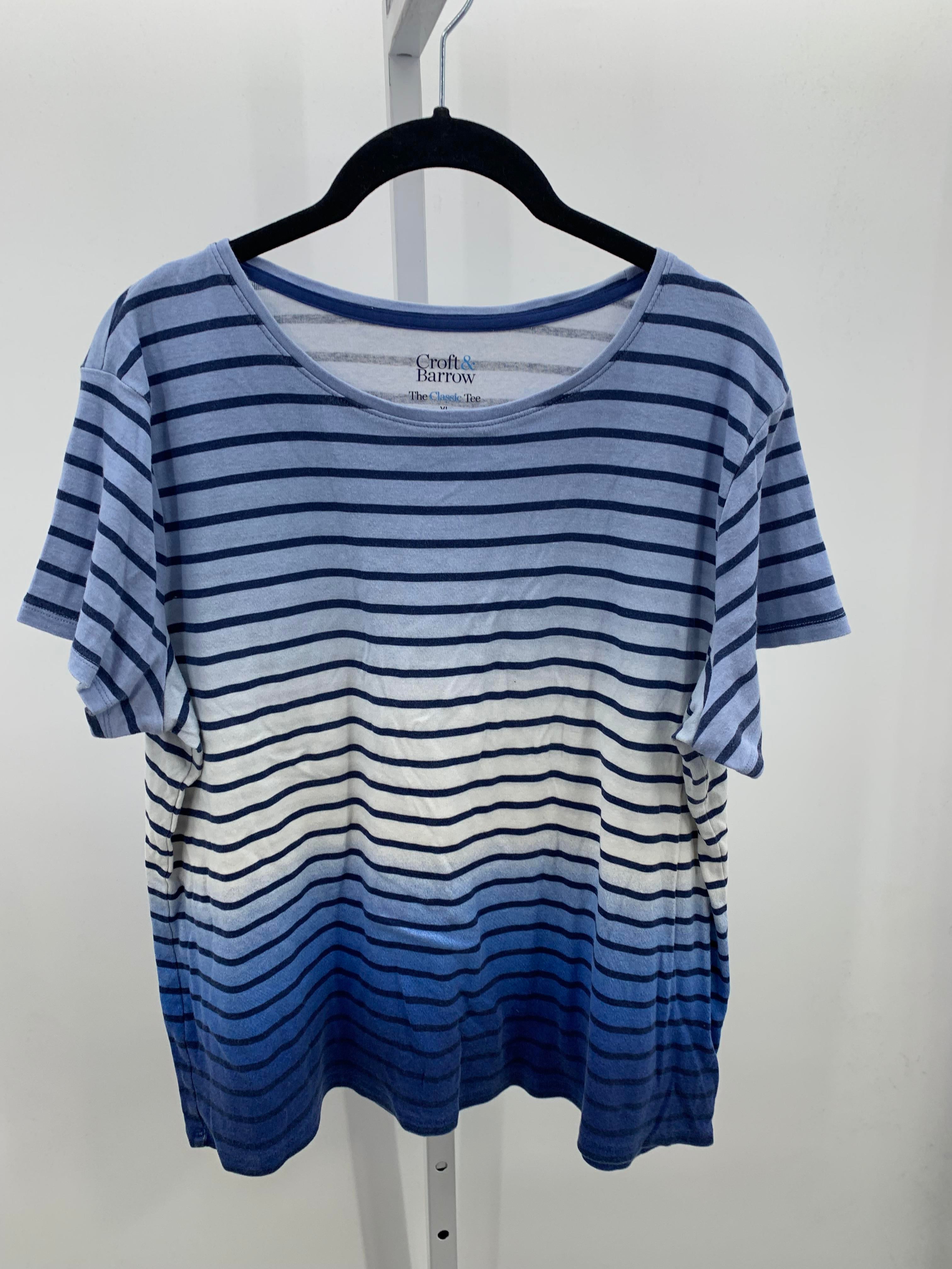 Croft & Barrow Size Extra Large Misses Short Sleeve Shirt