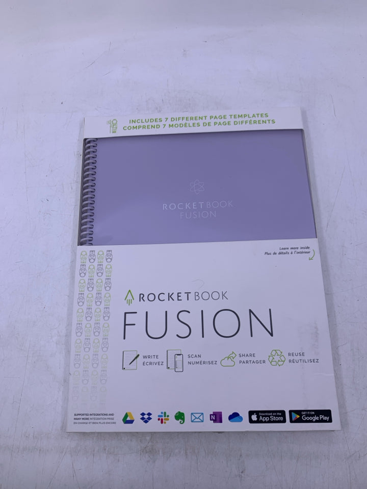 NIP PURPLE ROCKET BOOK FUSION SMART NOTEBOOK.