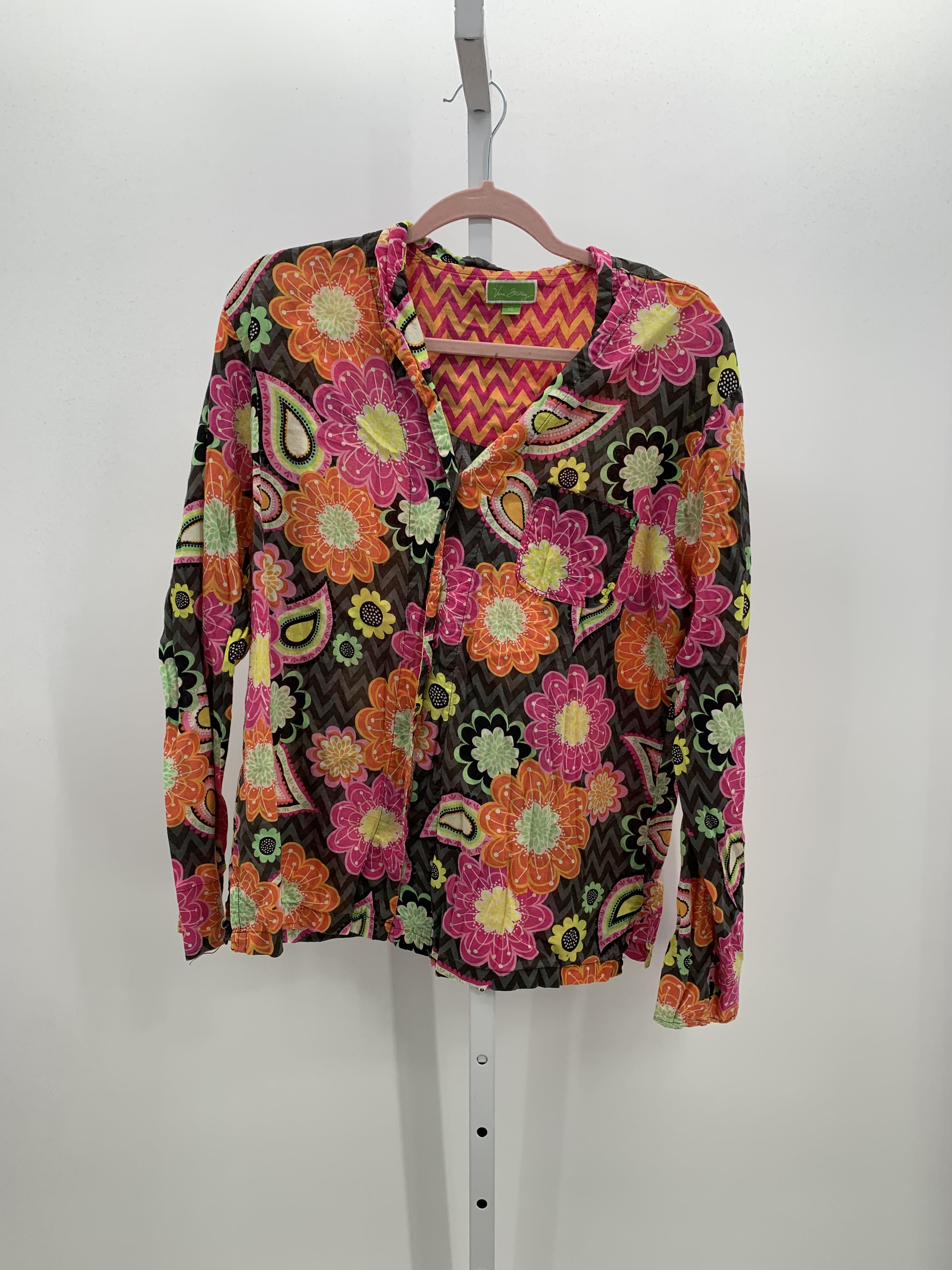 Vera Bradley Size Extra Large Misses Long Sleeve Shirt