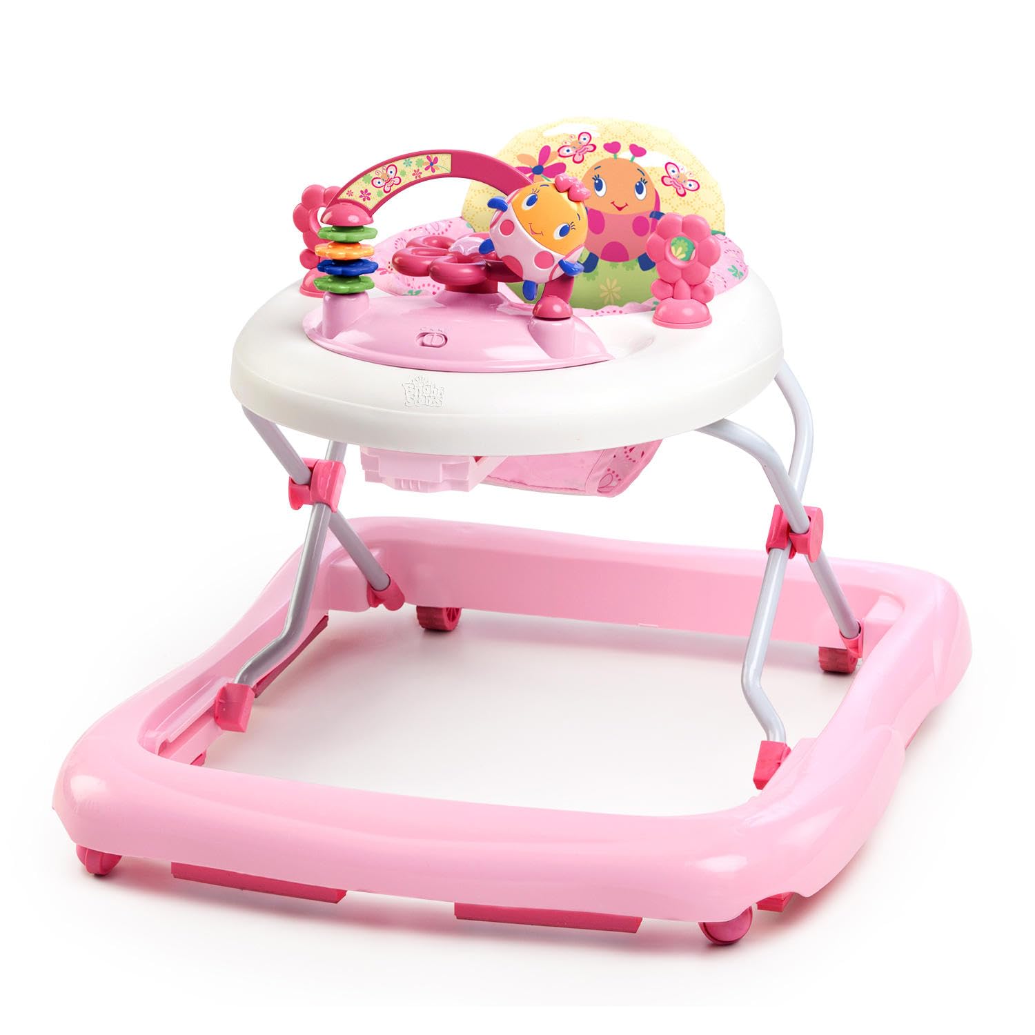 Bright Starts JuneBerry Walk-A-Bout Baby Walker and Entertainer, with Easy Fold