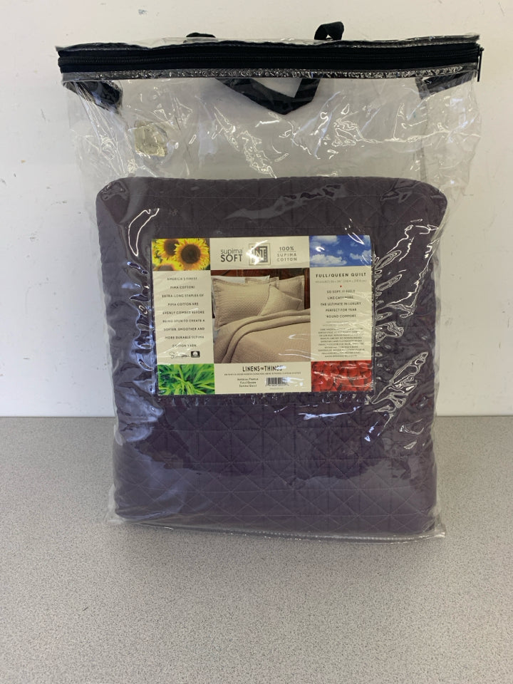 NIP PURPLE FULL/ QUEEN QUILT.