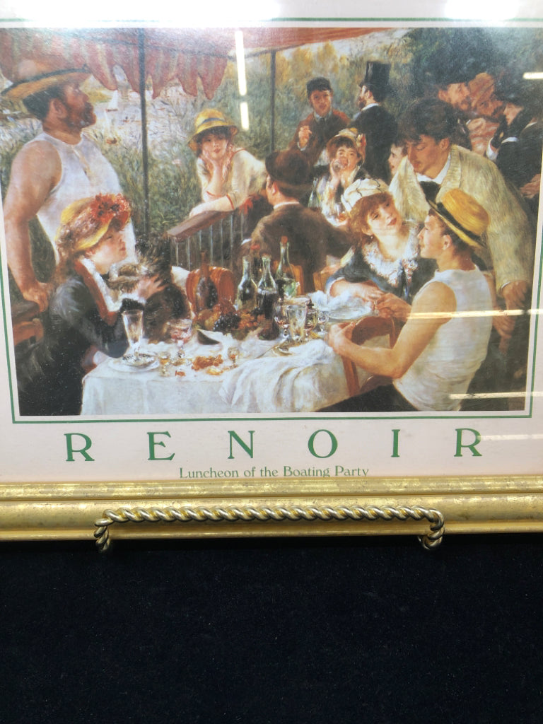 RENOIR LUNCHEON FRAMED PRINT.