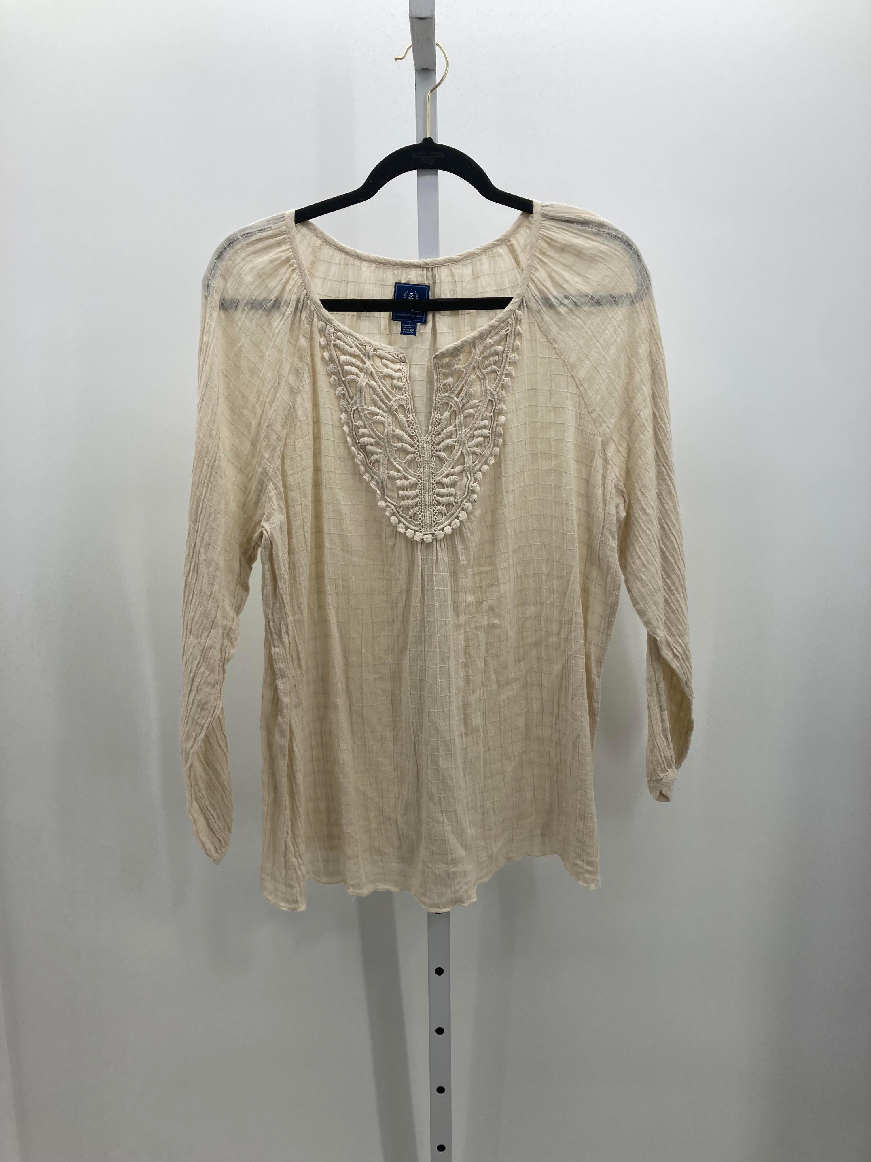 Izod Size Extra Large Misses Long Sleeve Shirt