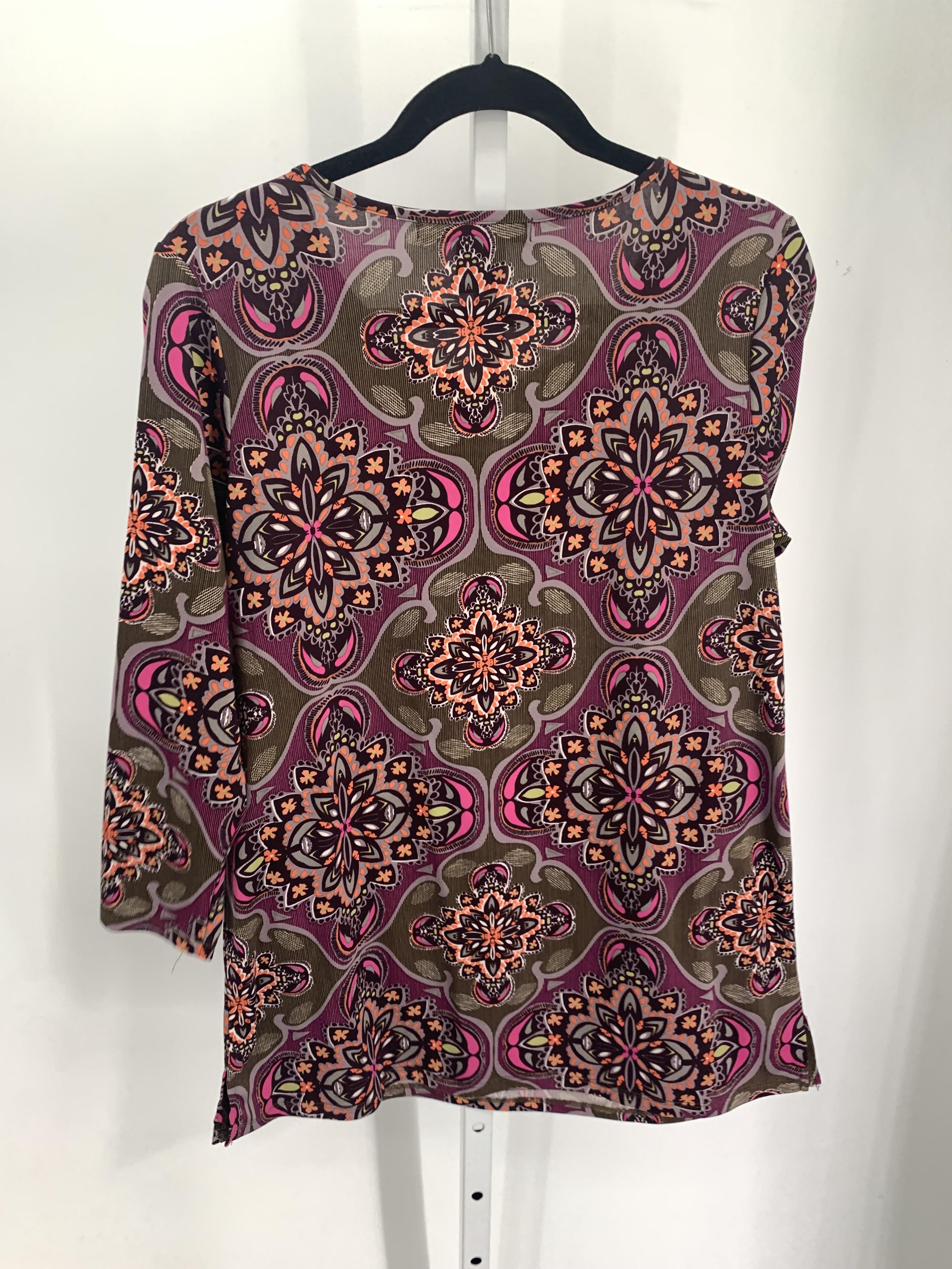 89th & Madison Size Medium Misses 3/4 Sleeve Shirt