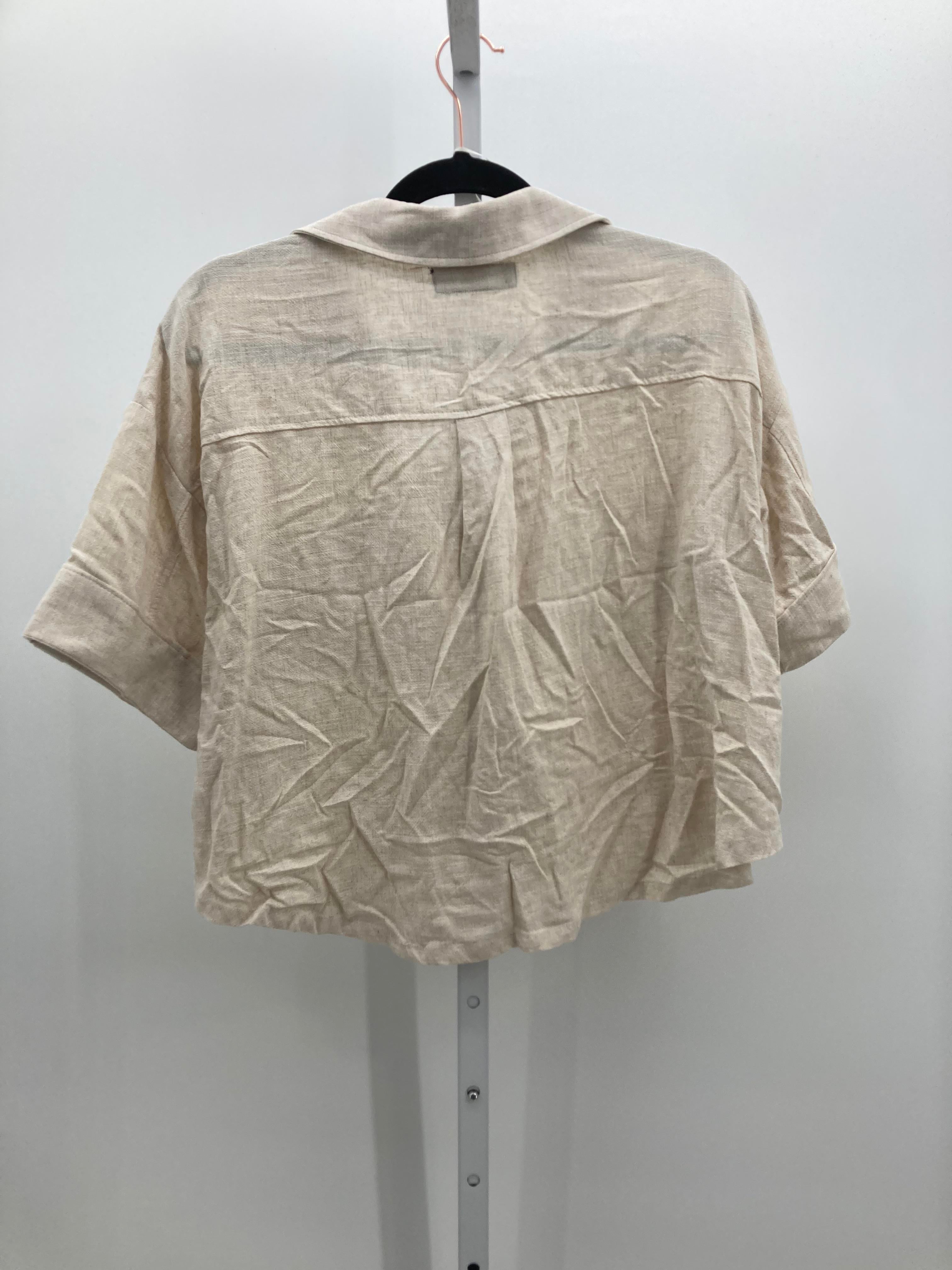 Zara Size Small Misses Short Sleeve Shirt