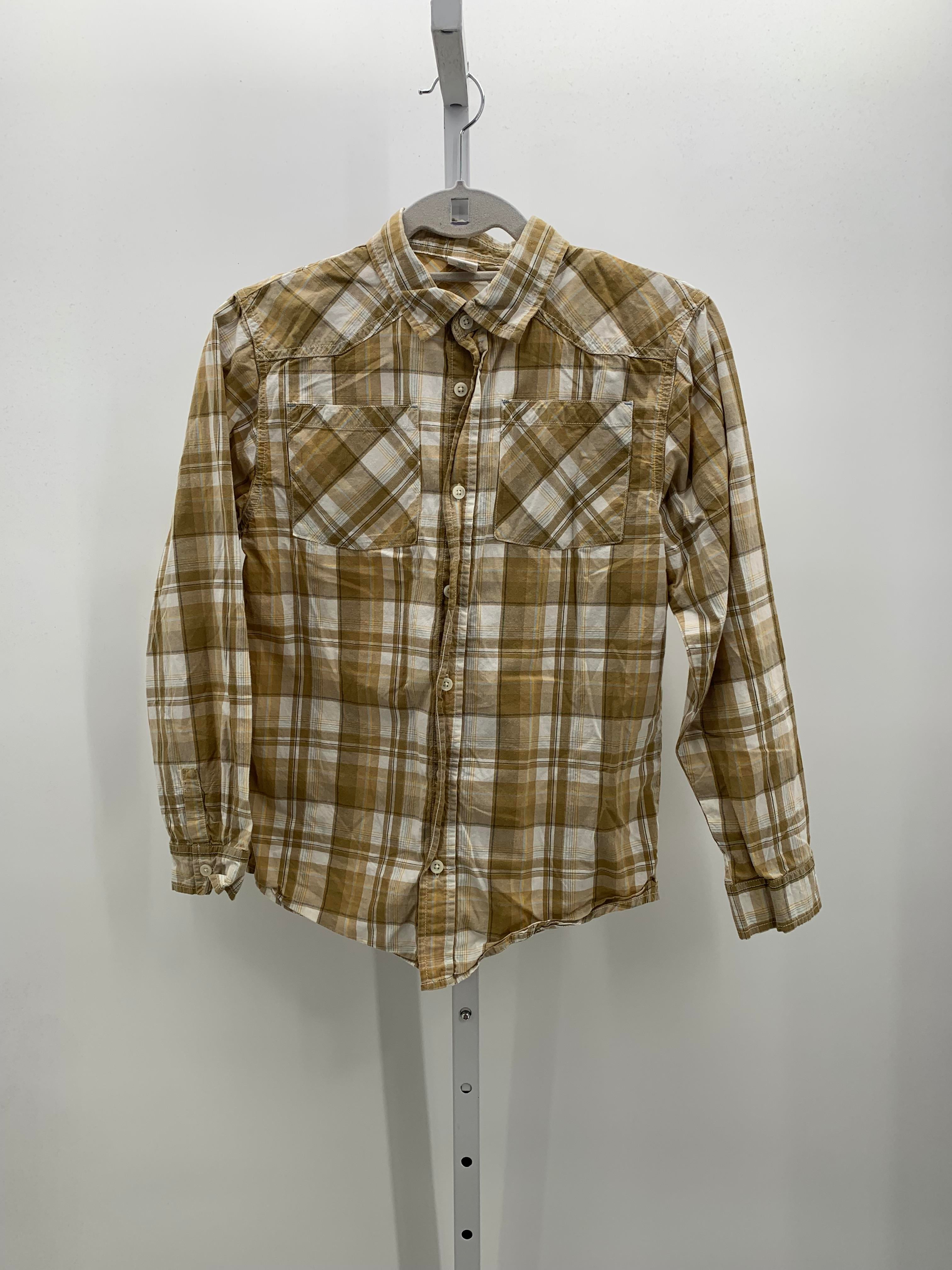 PLAID BTN DOWN