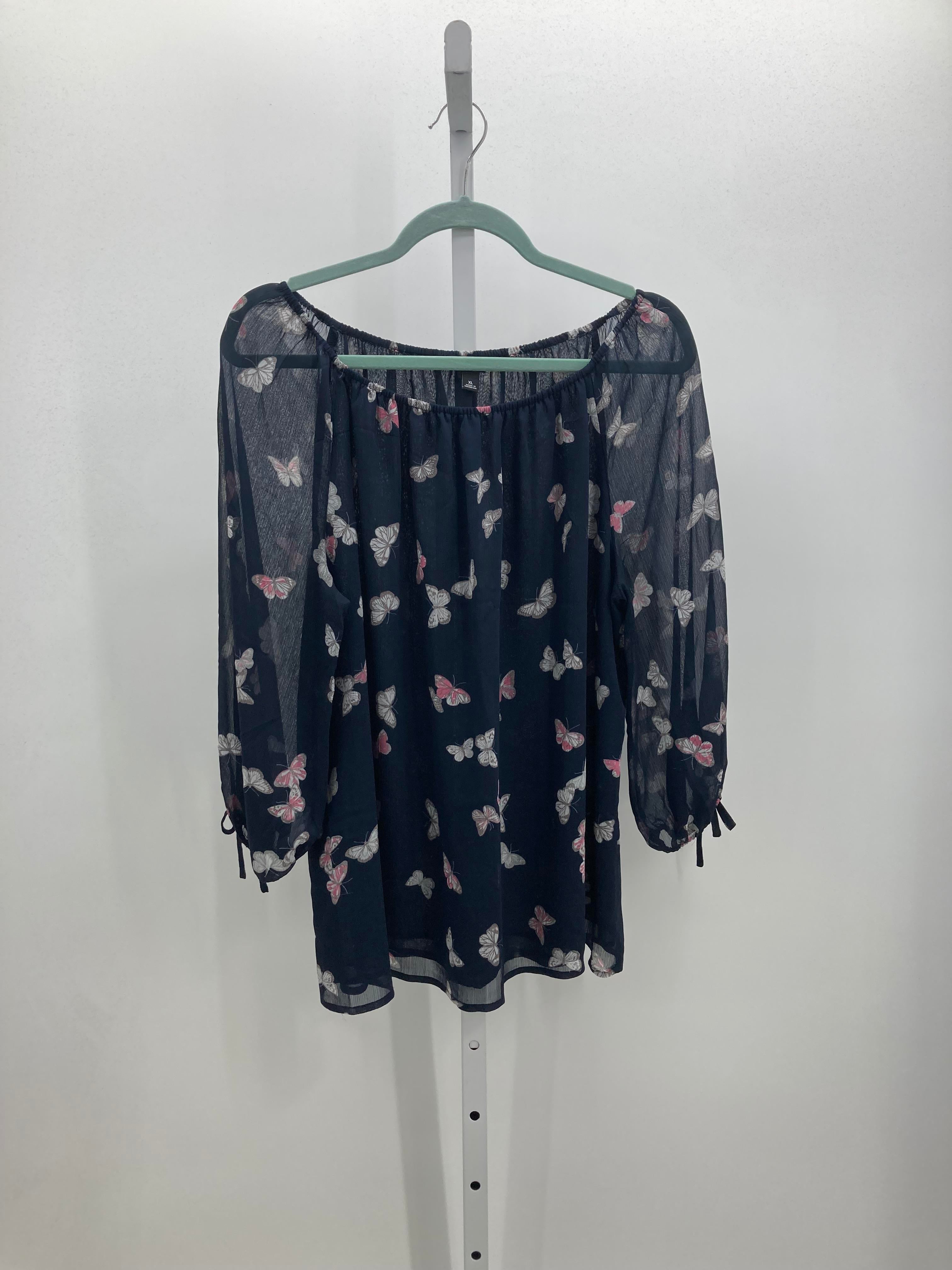 Roz & Ali Size Extra Large Misses 3/4 Sleeve Shirt