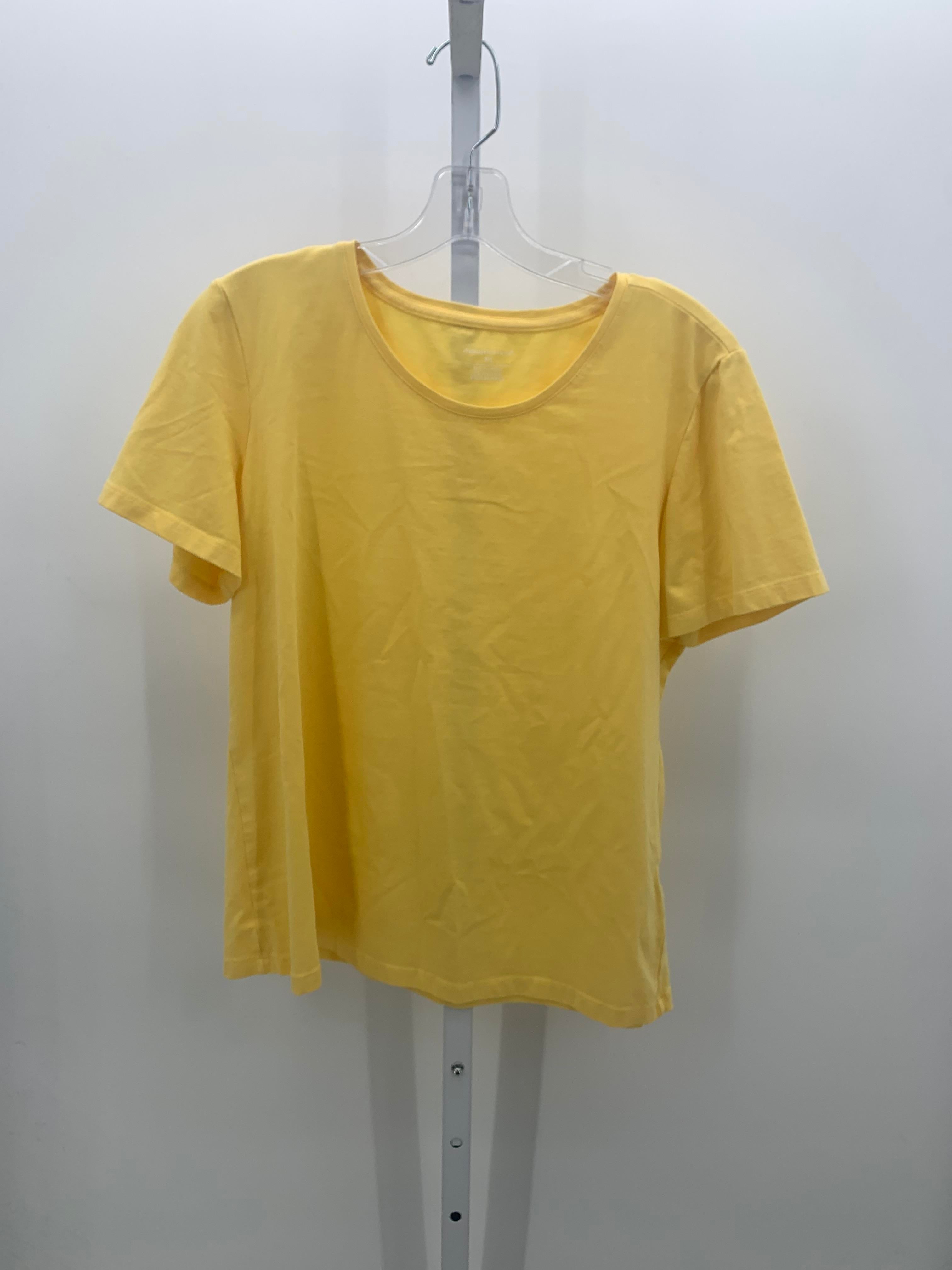 Christopher & Banks Size Large Petite Petite Short Sleeve Shirt