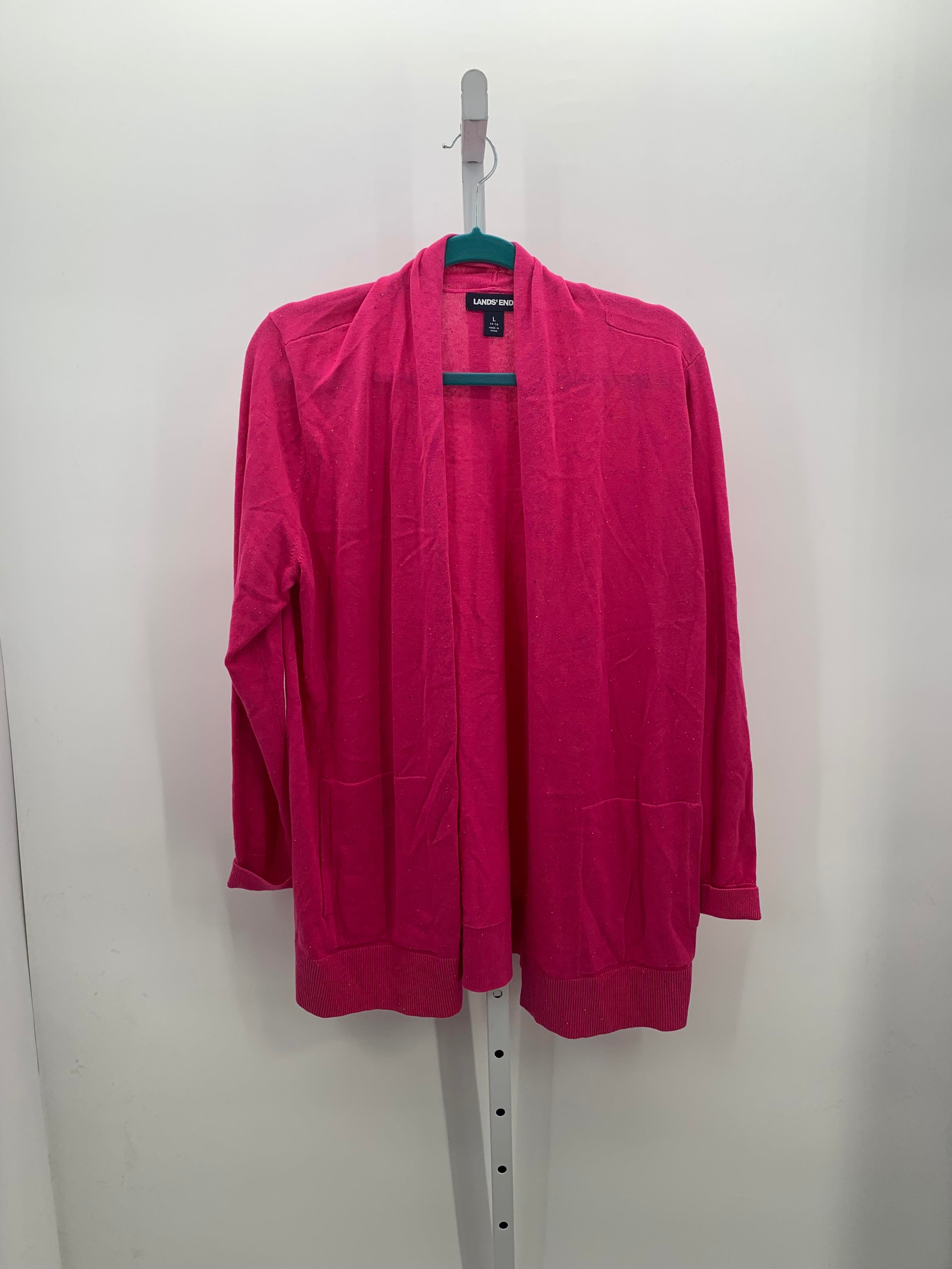 Lands End Size Large Misses Cardigan
