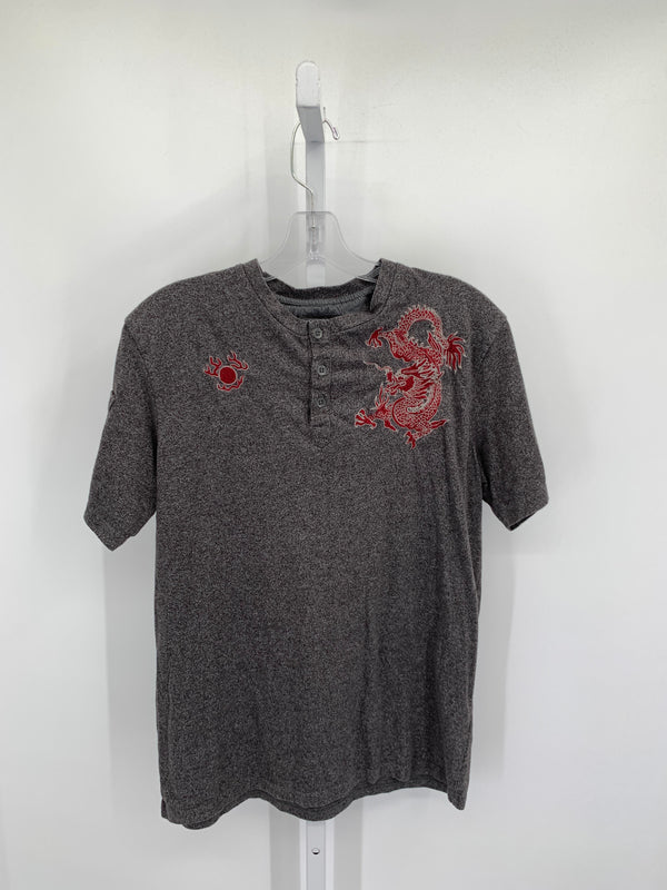 EMBROIDERED DRAGON BUTTON TEE- STEVE'S JEANS