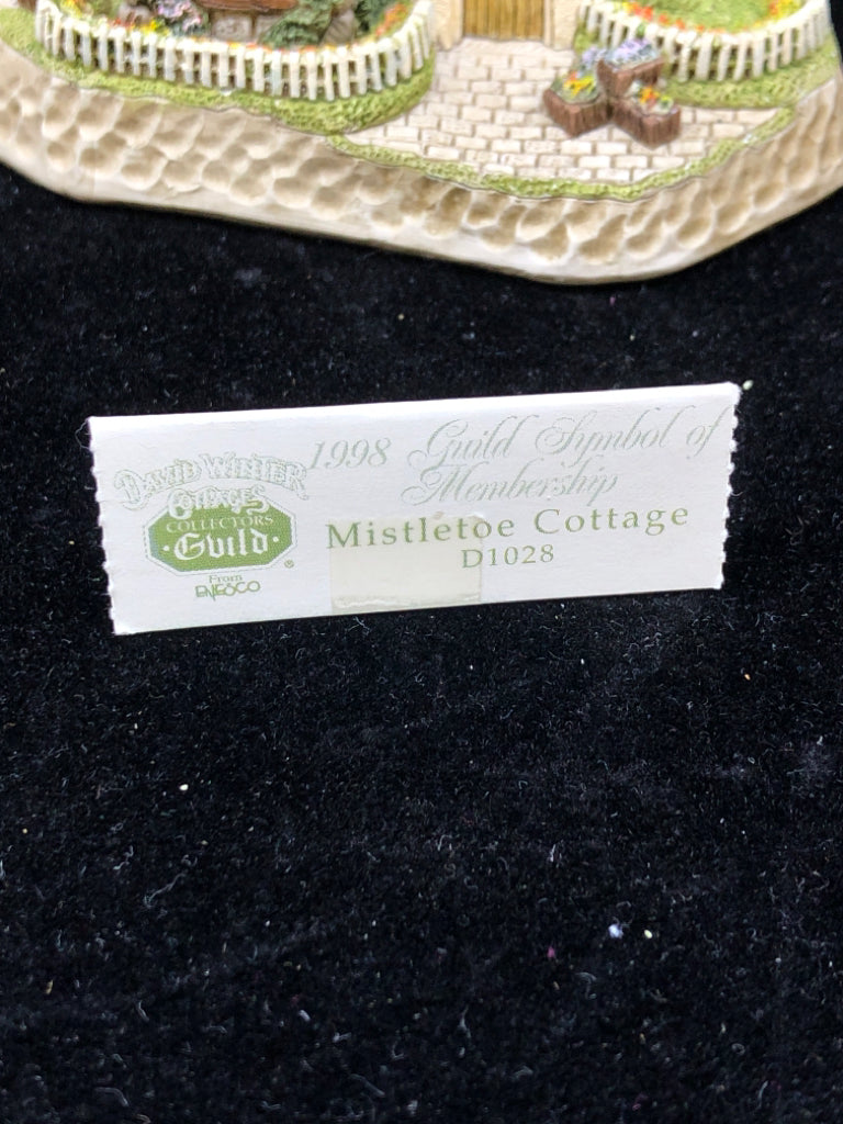 DAVID WINTER COTTAGE MISTOLE COTTAGE W LITTLE SIGN.