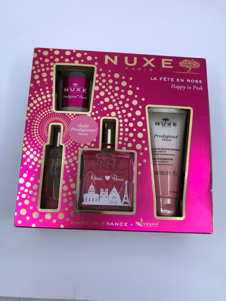 NIB NUXE HAPPY IN PINK FRAGRANCE SET.