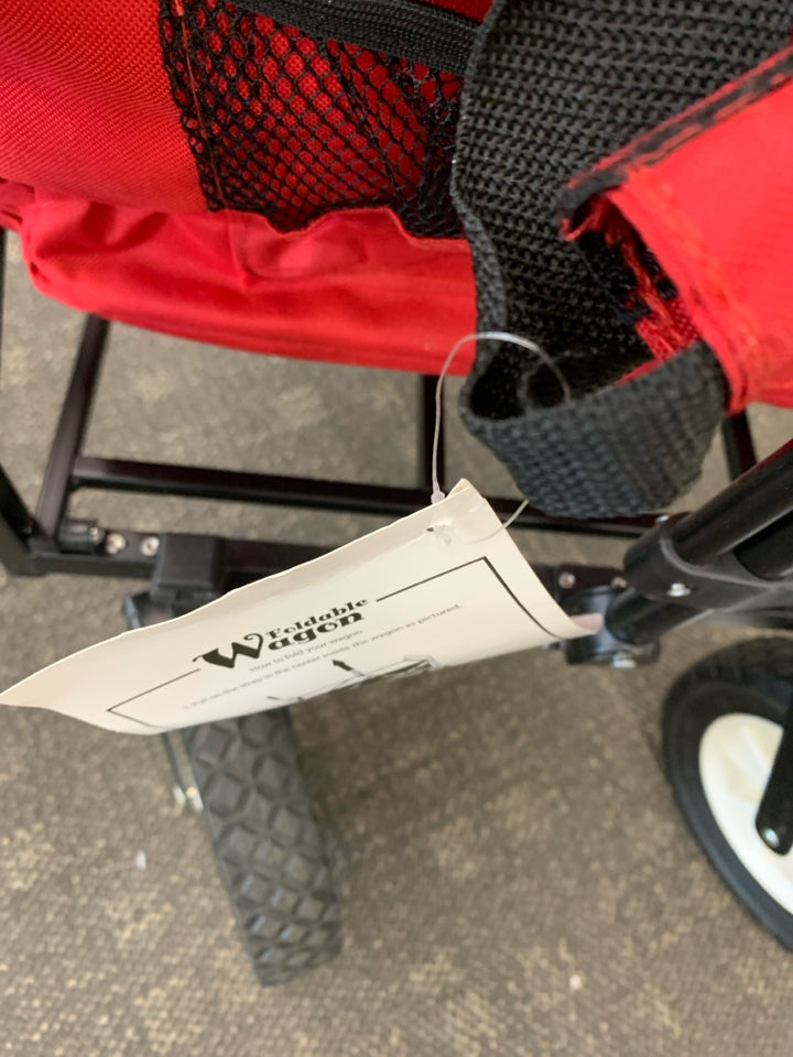 RED EXPANDABLE WAGON.