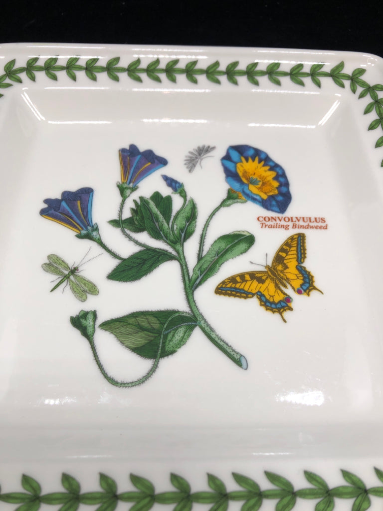 SQUARE PORTMEIRION BOTANIC PLATE.