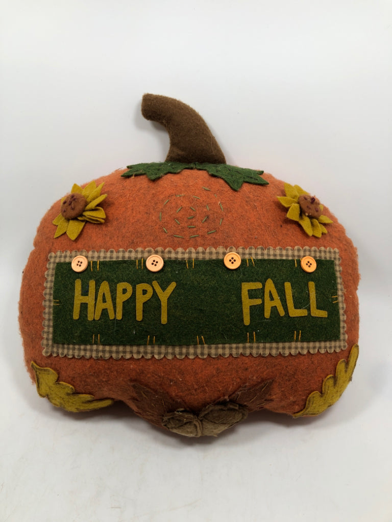 HAPPY FALL PUMPKIN THROW PILLOW.