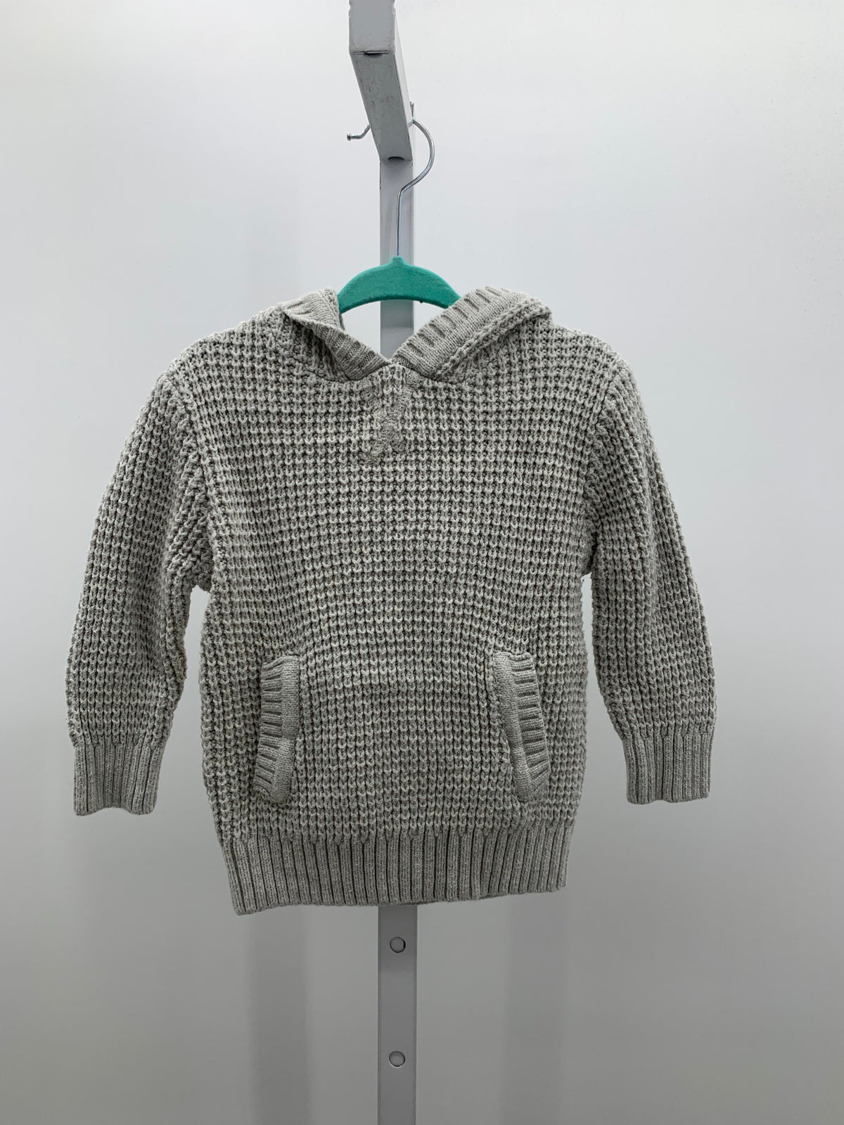 HOODED WAFFLE KNIT