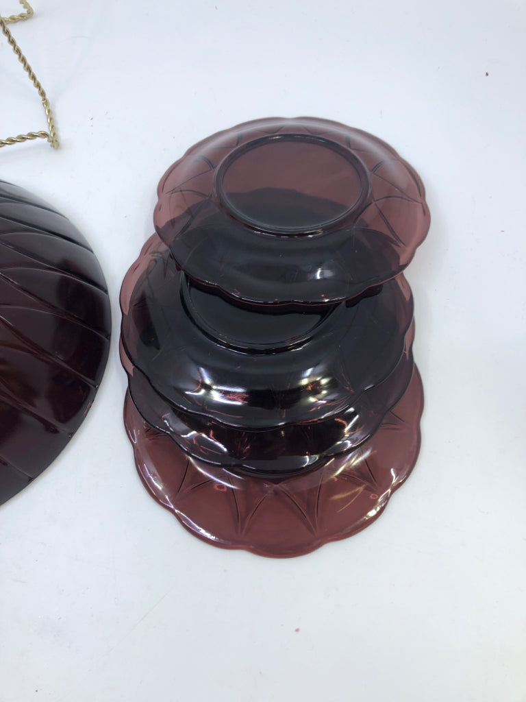 5PC SMALL PLATE & BOWL SET.