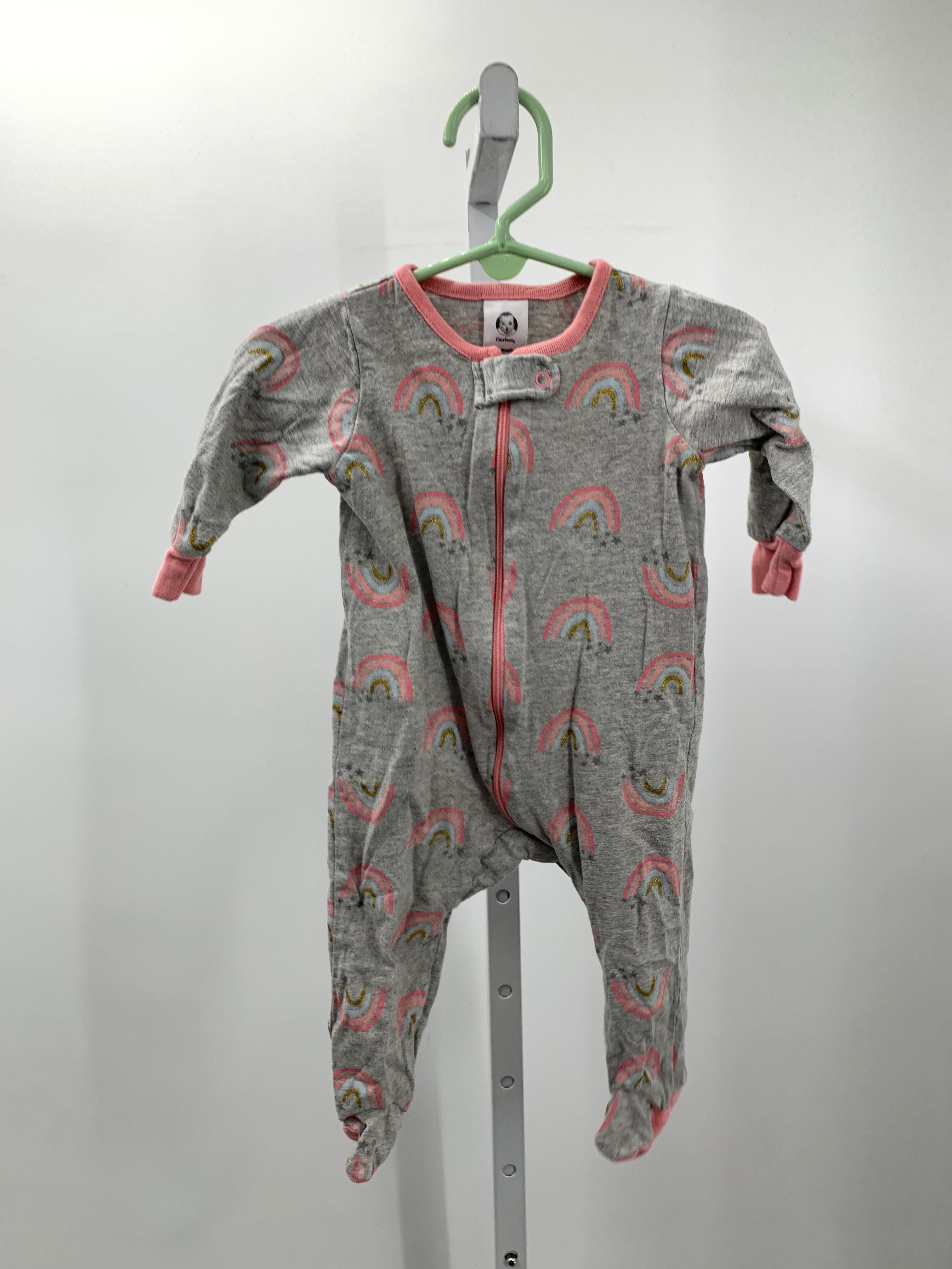 Gerber Size 3-6 Months Girls Long Slv. Romper