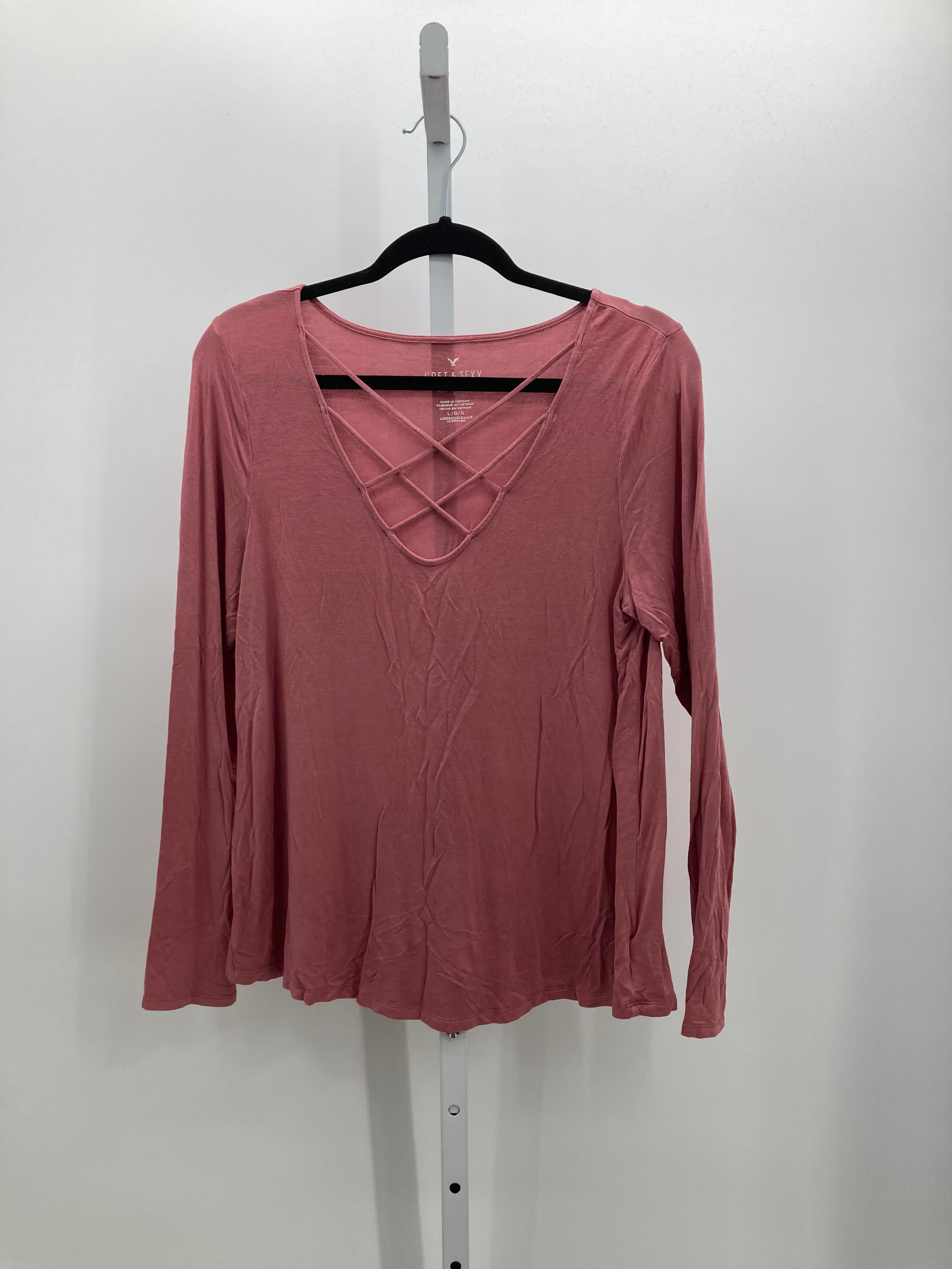 American Eagle Size Large Misses Long Sleeve Shirt