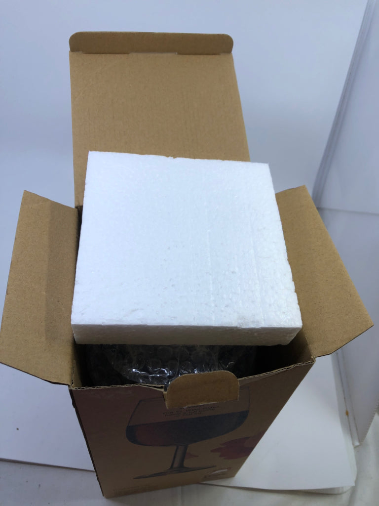NIB XL WINE GLASS.