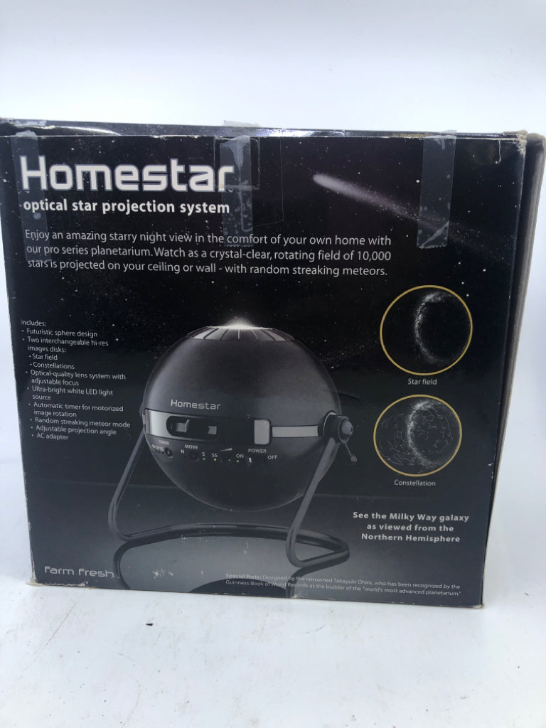 HOMESTAR OPTICAL STAR PROJECTION SYSTEM.