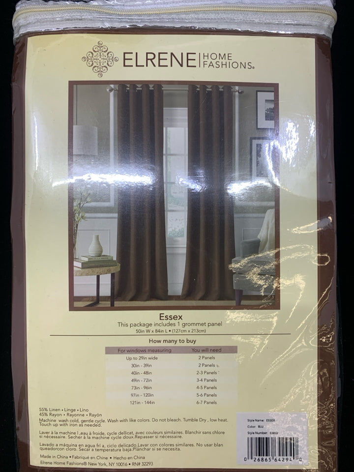 NIP GROMMET PANEL GRAY ELRENE.