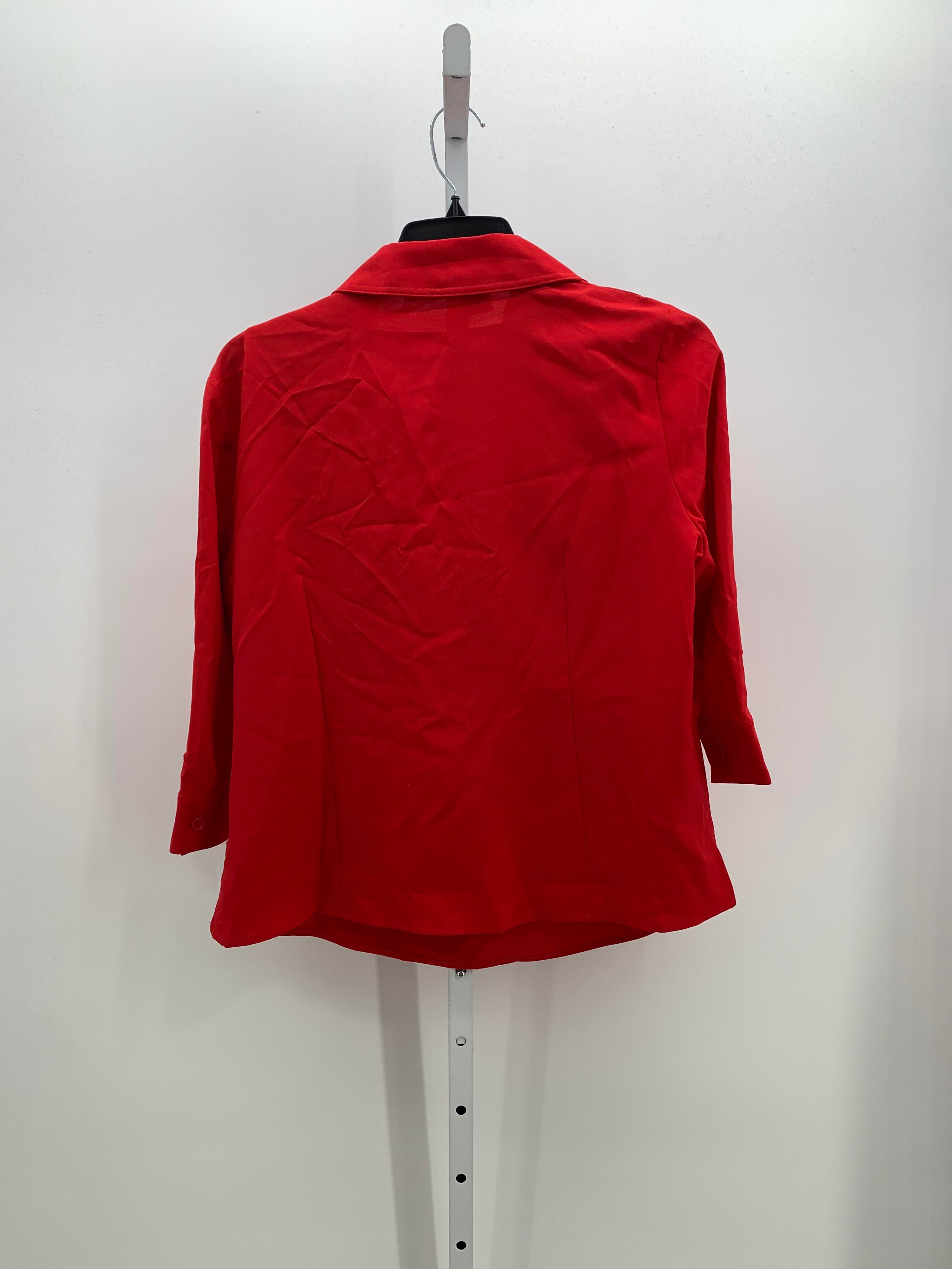 Kathy Che Size 16 Misses 3/4 Sleeve Shirt