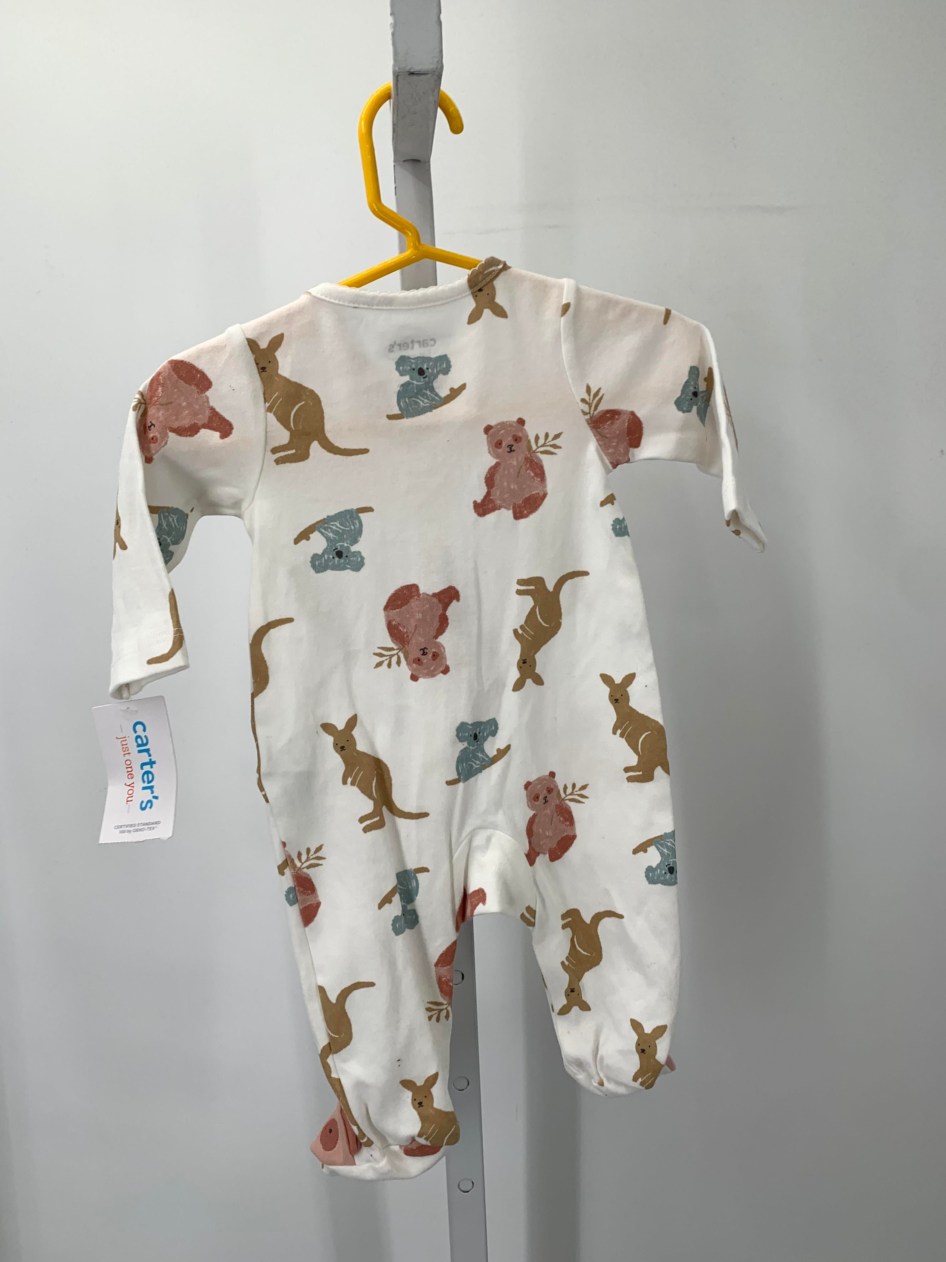 Carters Size 3 Months Girls Long Slv. Romper