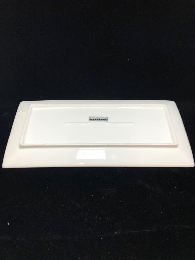 CURVED EDGES PORCELAIN PLATTER.