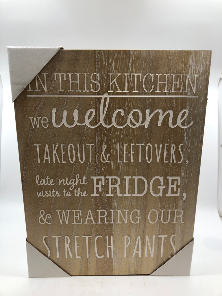 IN THIS KITCHEN ON WOODEN CANVAS.