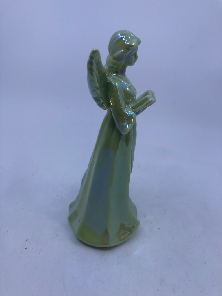 LIGHT UP CERAMIC ANGEL WITH BOOK.