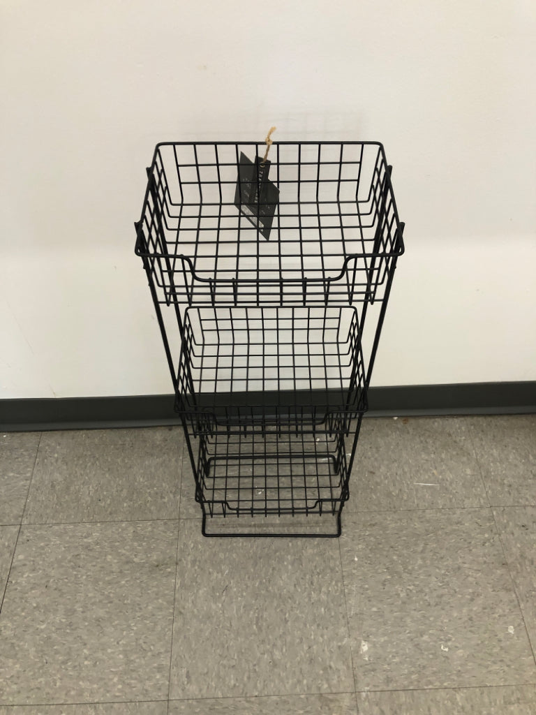 3-TIER BLACK METAL SPA TOWER ONE DESIGN HOME.