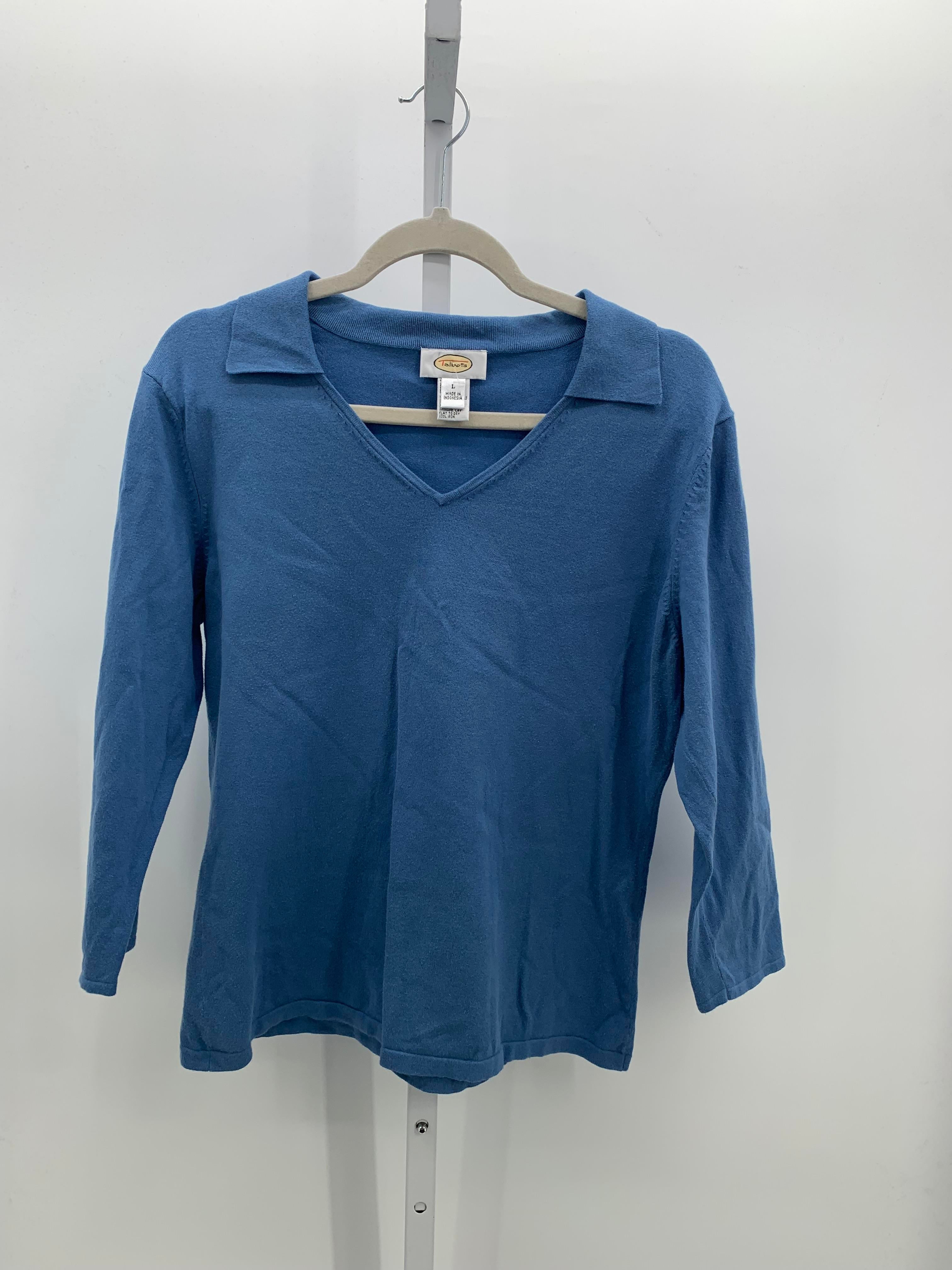 Talbots Size Large Misses 3/4 Sleeve Shirt