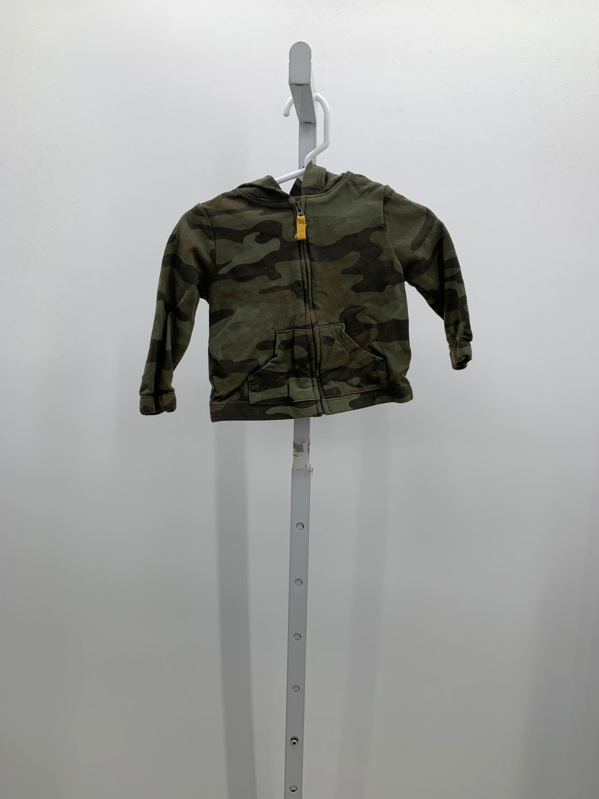 HOODED CAMO KNIT